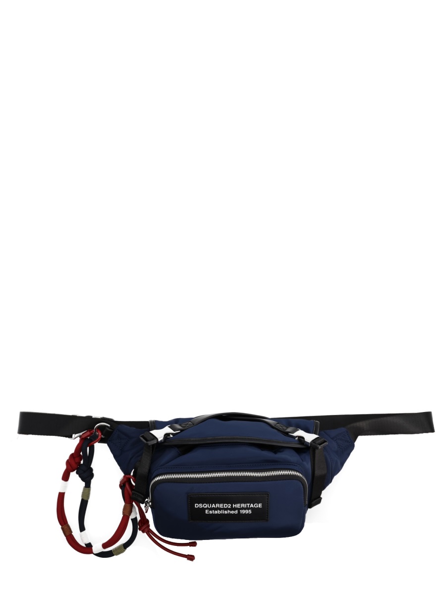 Dsquared2 Heritage Compact Polyester Pouch Zwart