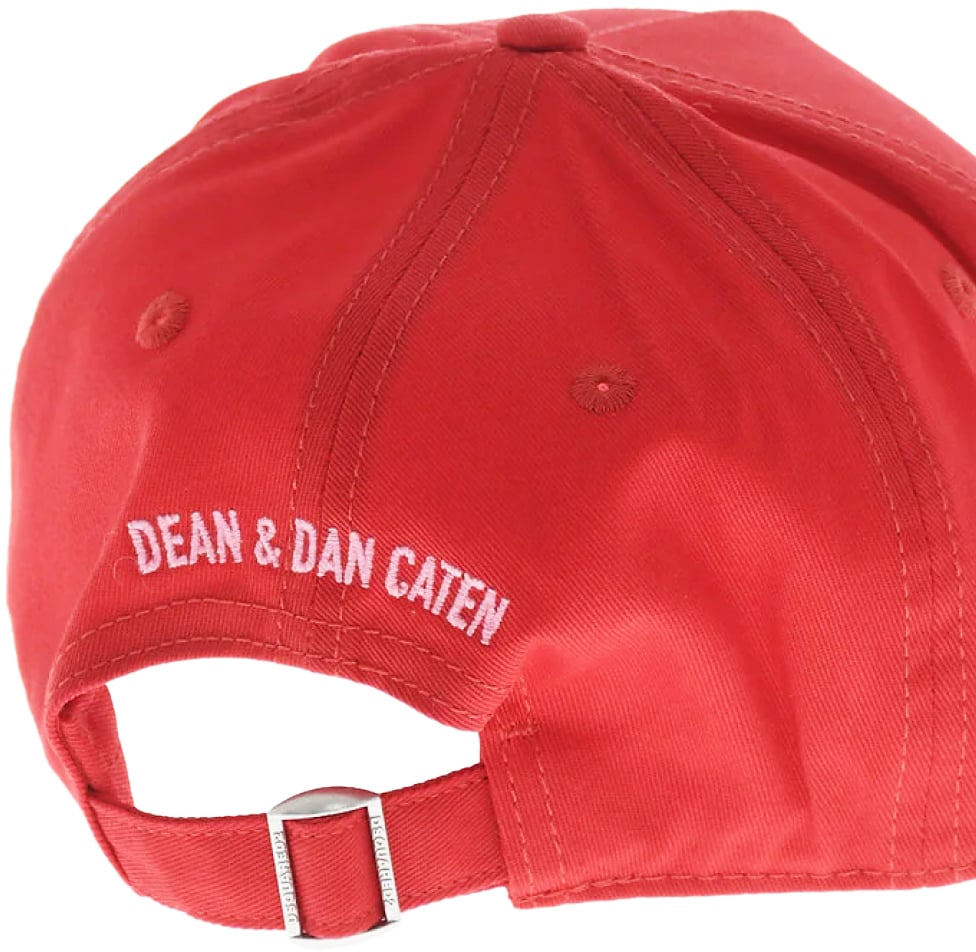 Dsquared2 Embroidered Logo Baseball Cap Rood