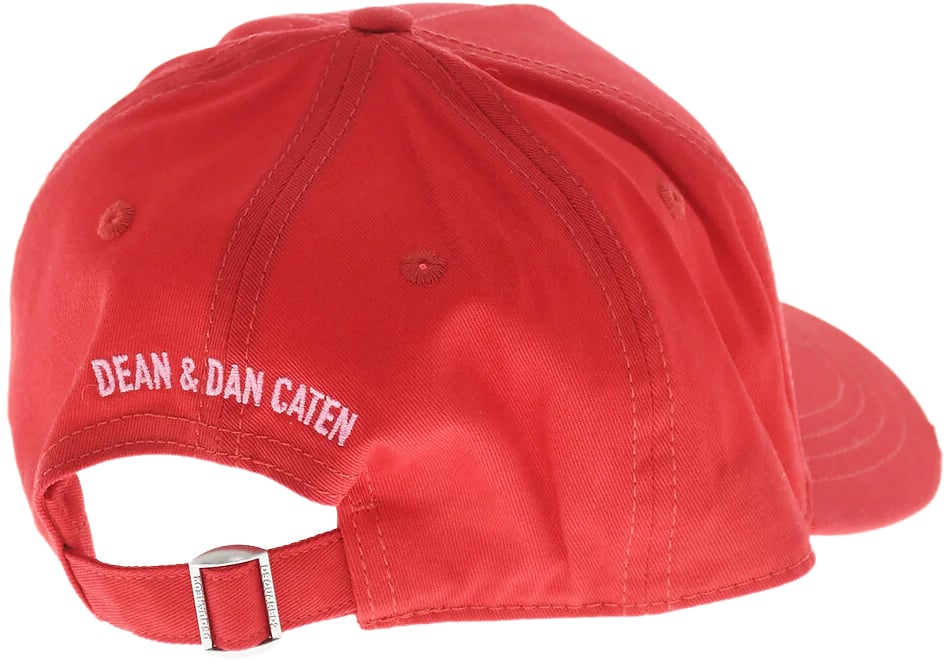 Dsquared2 Embroidered Logo Baseball Cap Rood