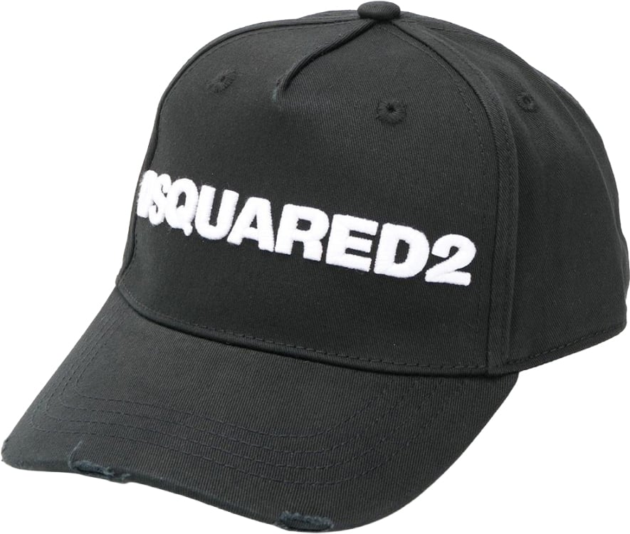 Dsquared2 Embroidered Logo Baseball Cap Zwart
