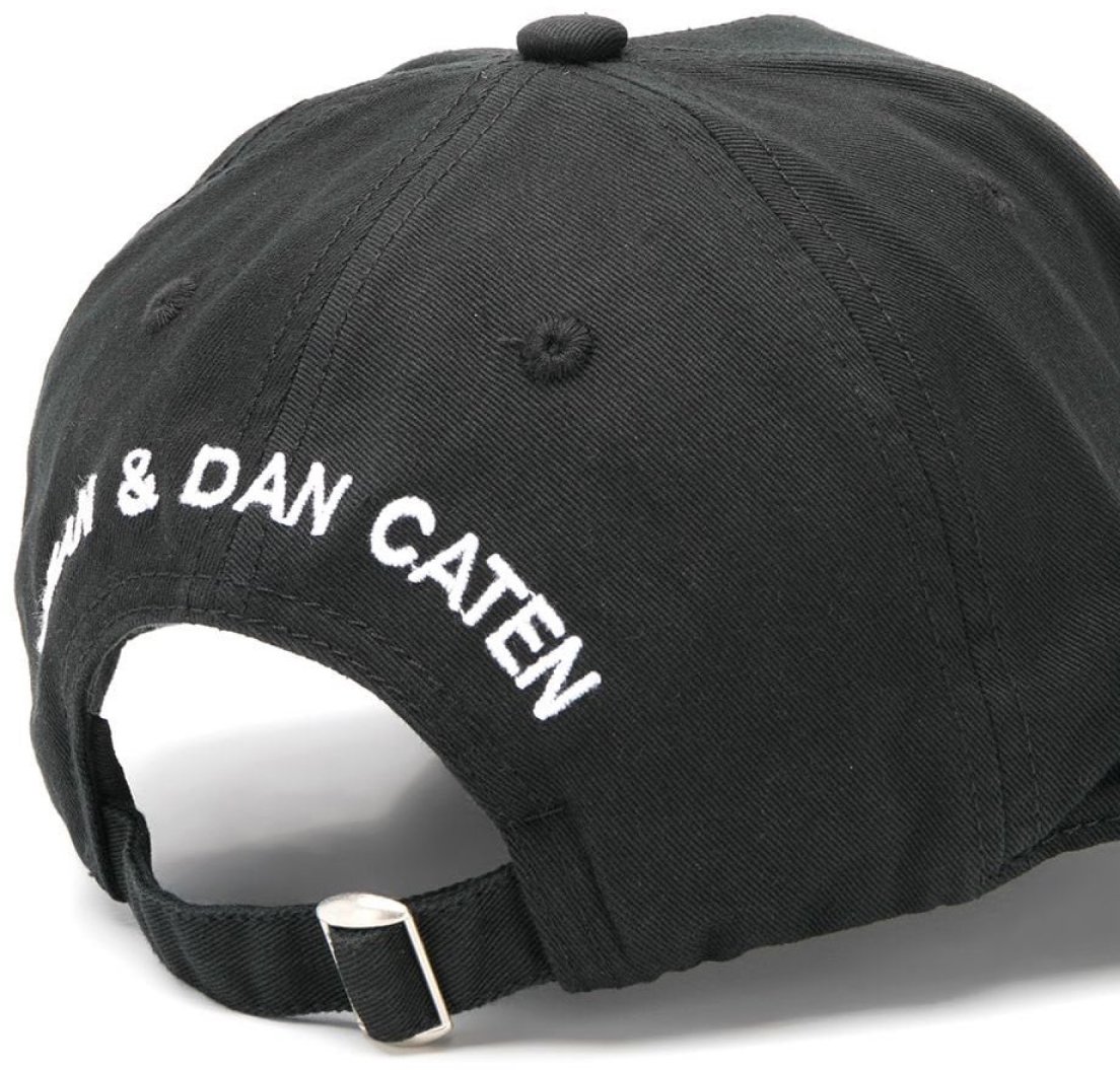 Dsquared2 Embroidered Logo Baseball Cap Zwart