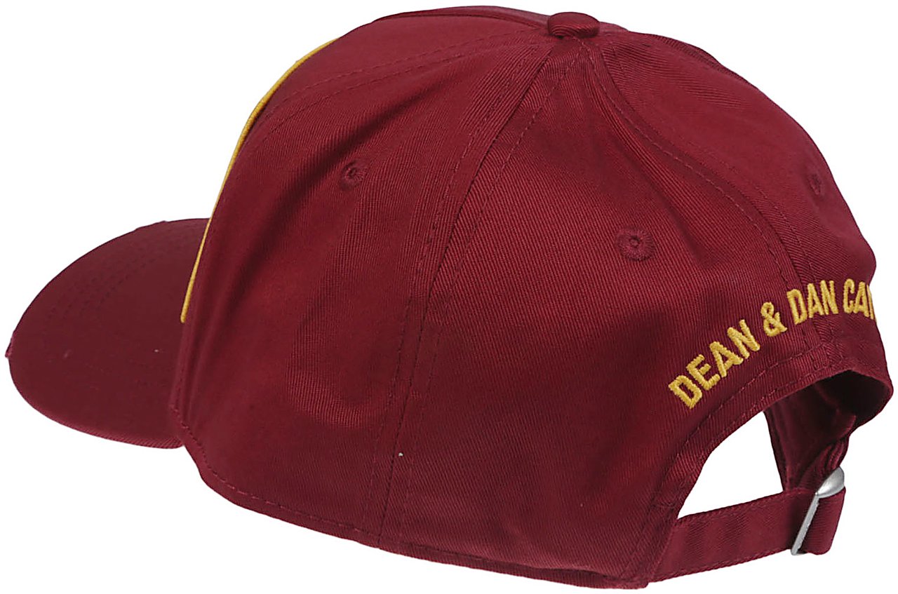 Dsquared2 Logo Patch  Baseball Cap Red Rood