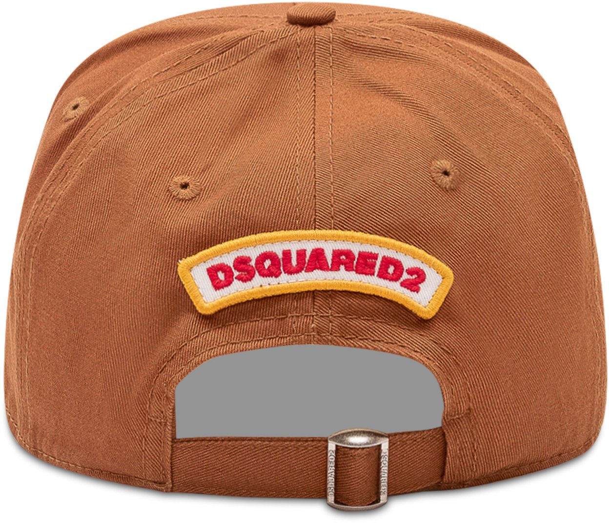 Dsquared2 Cappello da Baseball con Patch Ricamata Beige