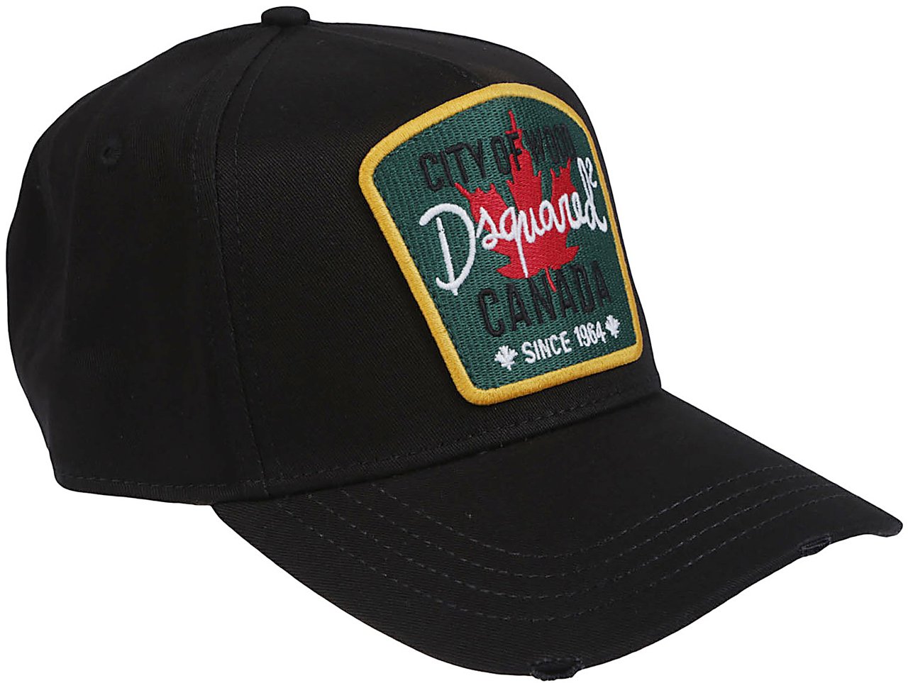 Dsquared2 Canadian Patch Baseball Cap Black Zwart