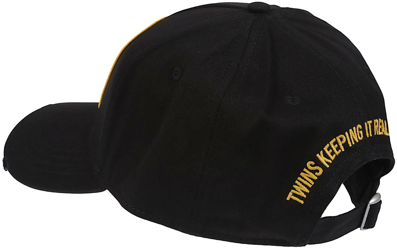 Dsquared2 Canadian Patch Baseball Cap Black Zwart
