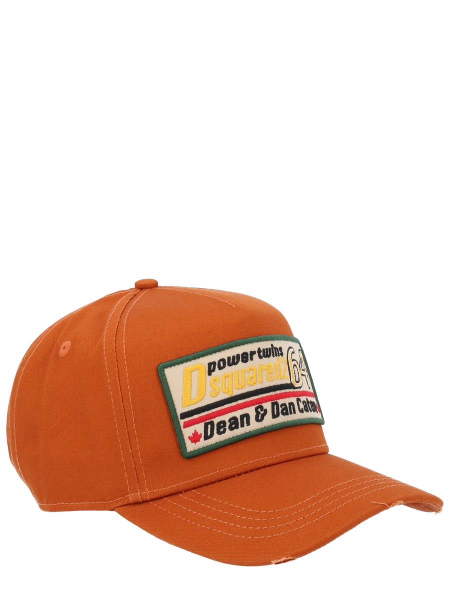 Dsquared2 Burnt Orange Cotton Baseball Hat Bruin