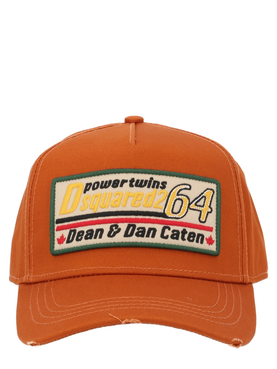 Dsquared2 Burnt Orange Cotton Baseball Hat Bruin