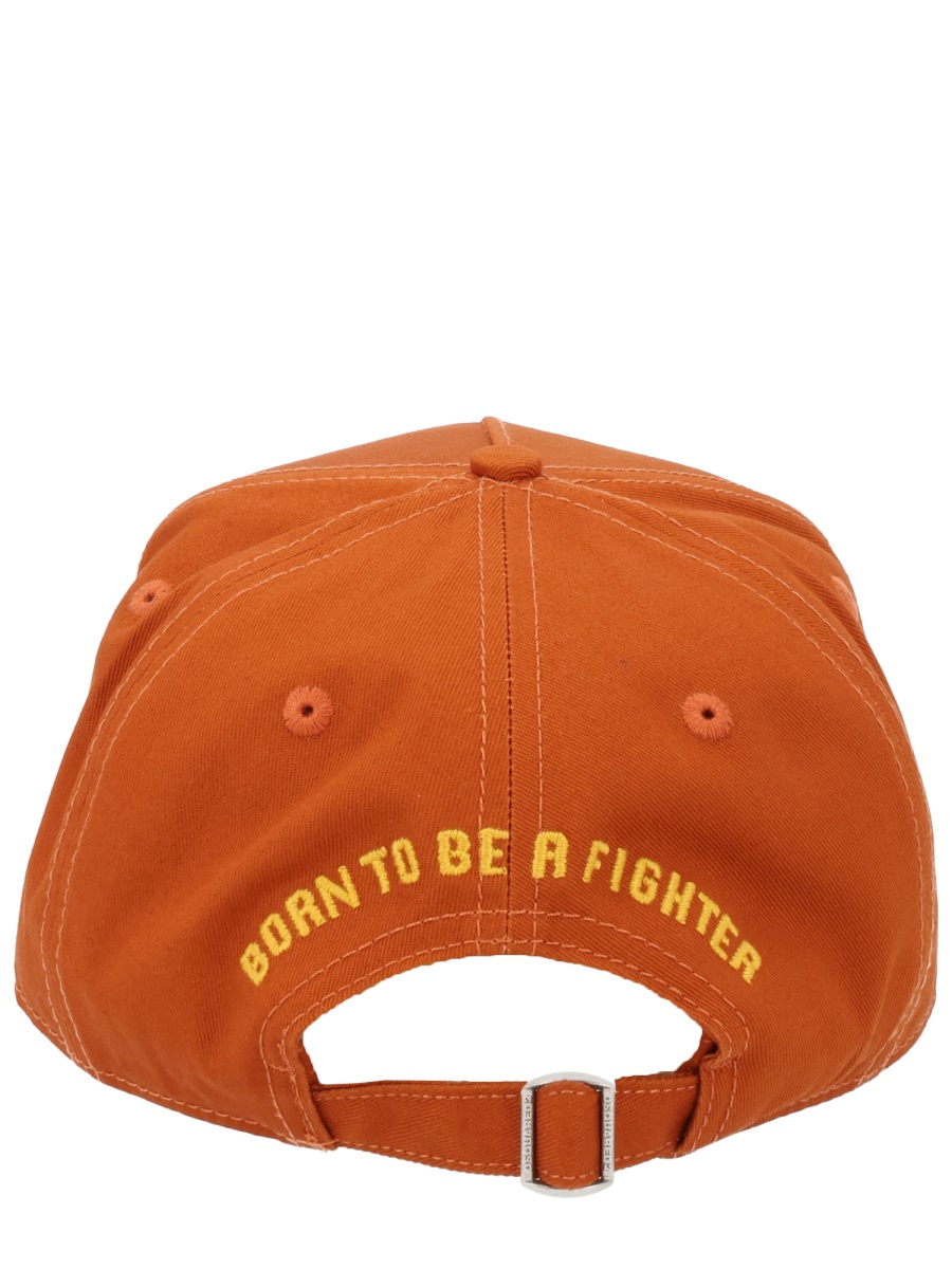 Dsquared2 Burnt Orange Cotton Baseball Hat Bruin