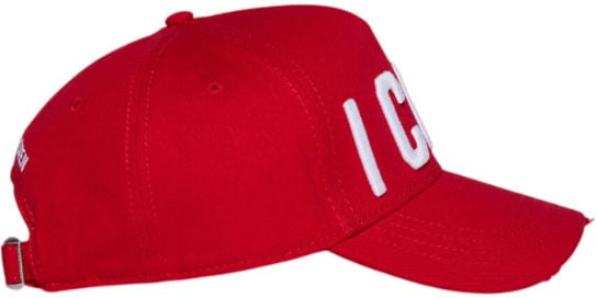 Dsquared2 Cappellino da baseball ricamo Icon rosso Rood