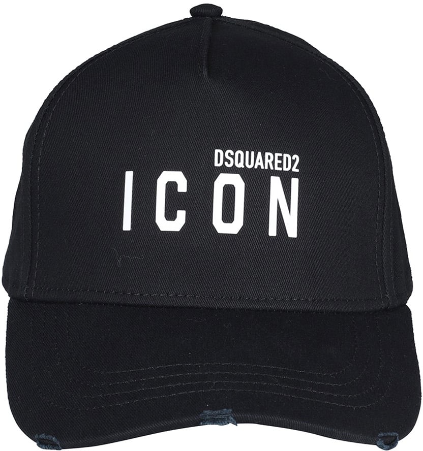 Dsquared2 Be Icon Logo Baseball Cap Zwart