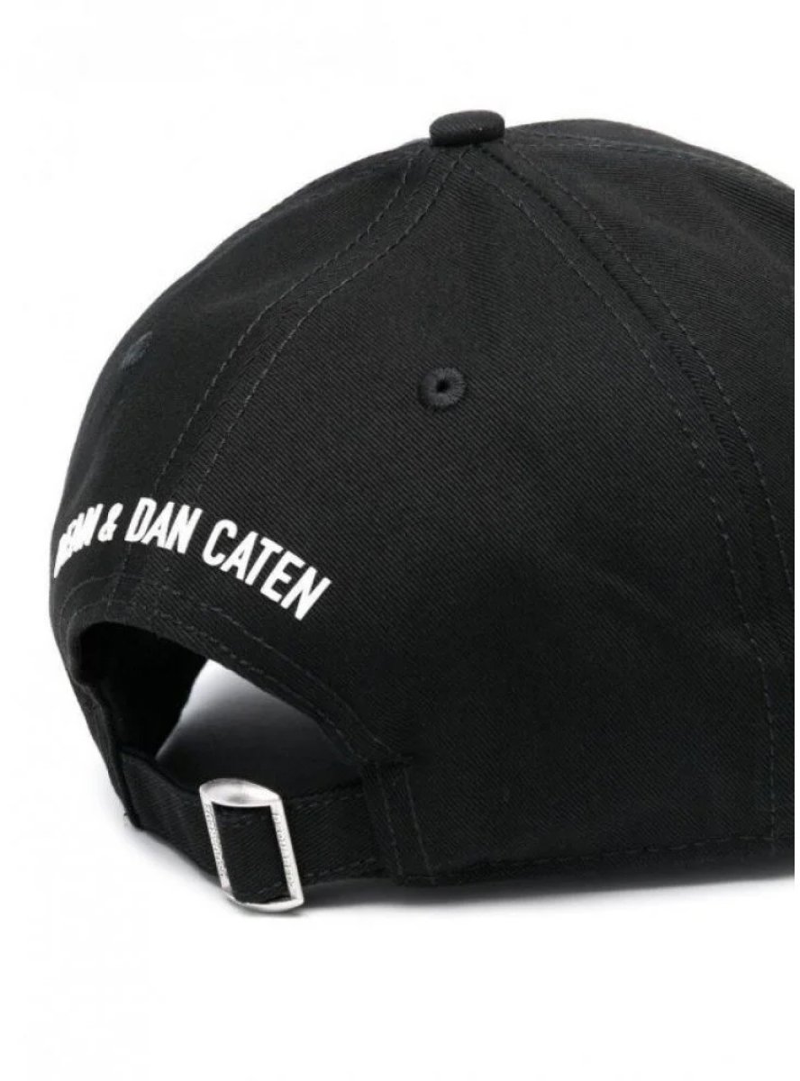 Dsquared2 Be Icon Logo Baseball Cap Zwart