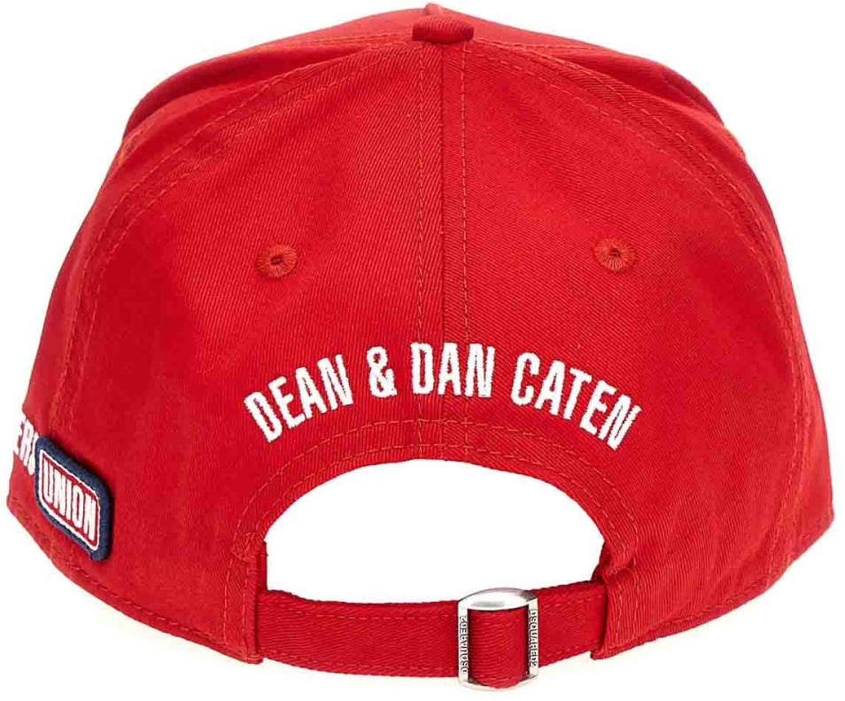 Dsquared2 Logo Patch Baseball Cap Rood