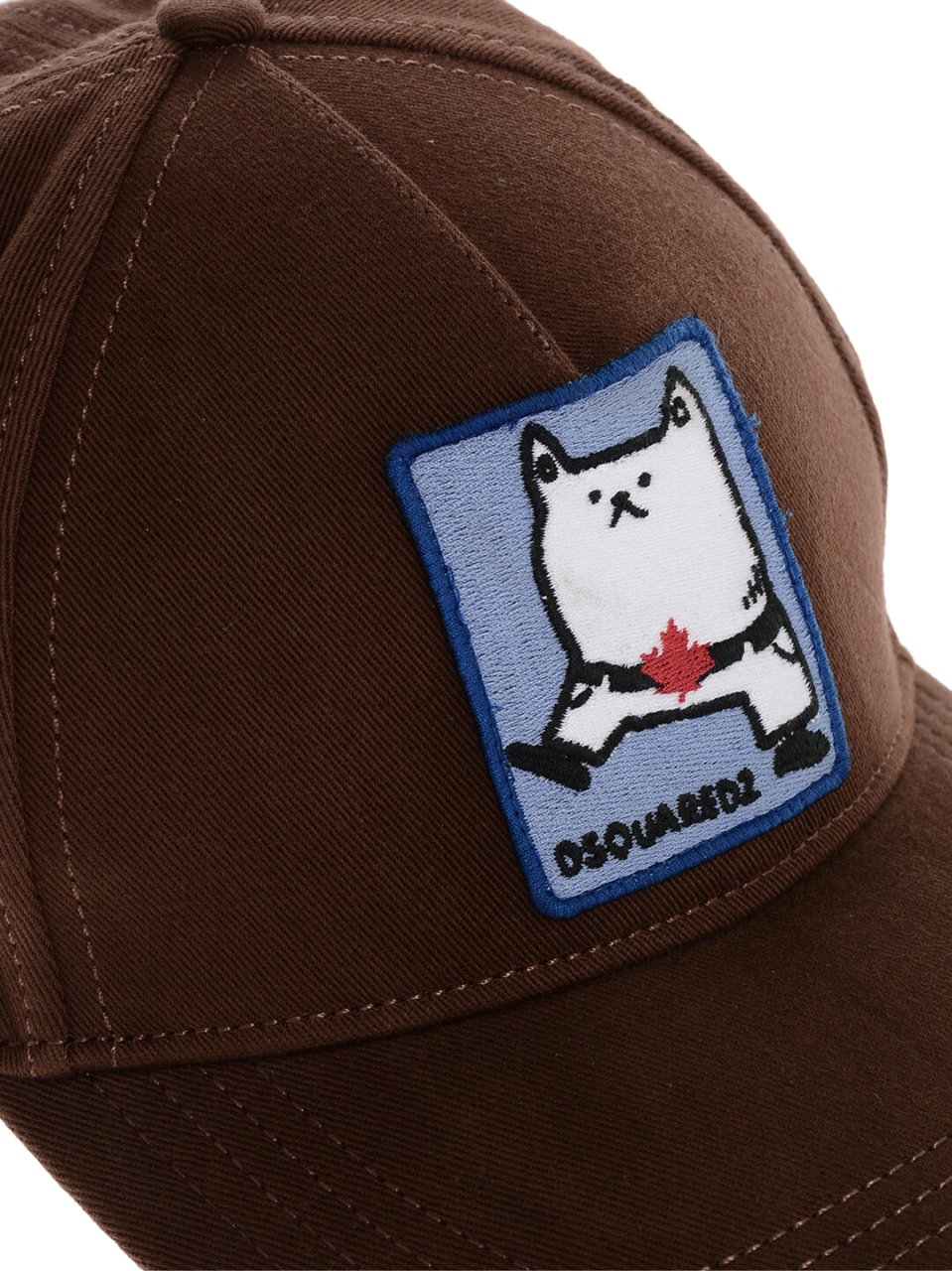Dsquared2 Embroidered Logo Patch Baseball Cap Bruin