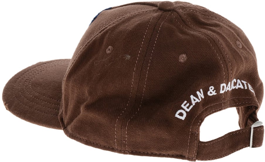 Dsquared2 Embroidered Logo Patch Baseball Cap Bruin