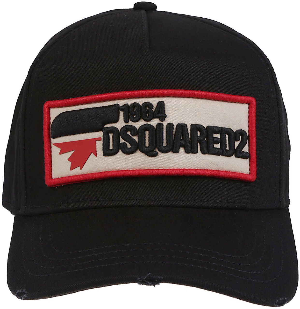 Dsquared2 Logo Patch  Baseball Cap Black Zwart