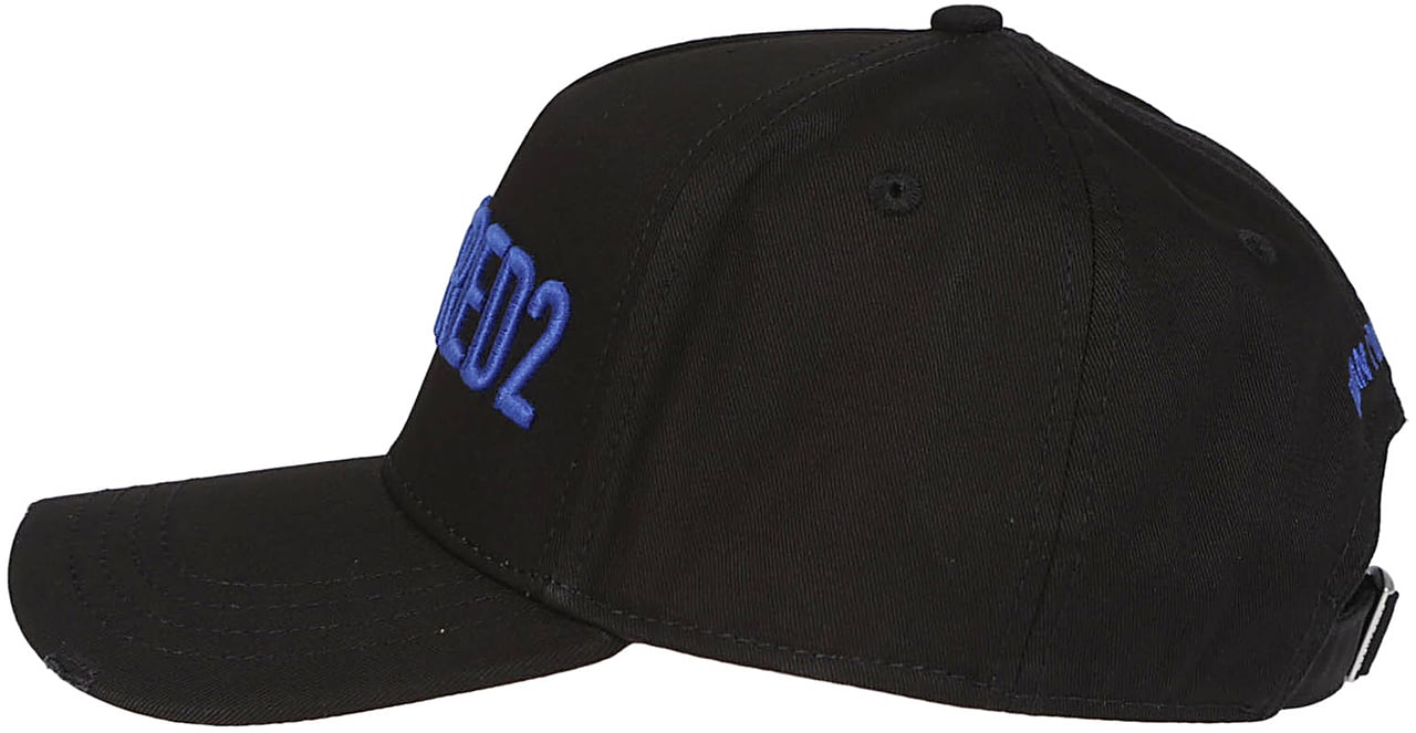 Dsquared2 Technicolor Baseball Cap Black Zwart