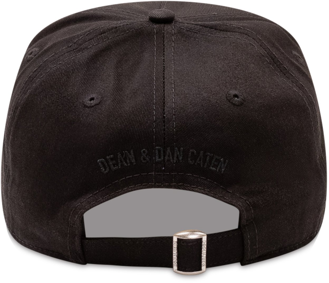 Dsquared2 Cappello da Baseball con Logo in Rilievo Zwart