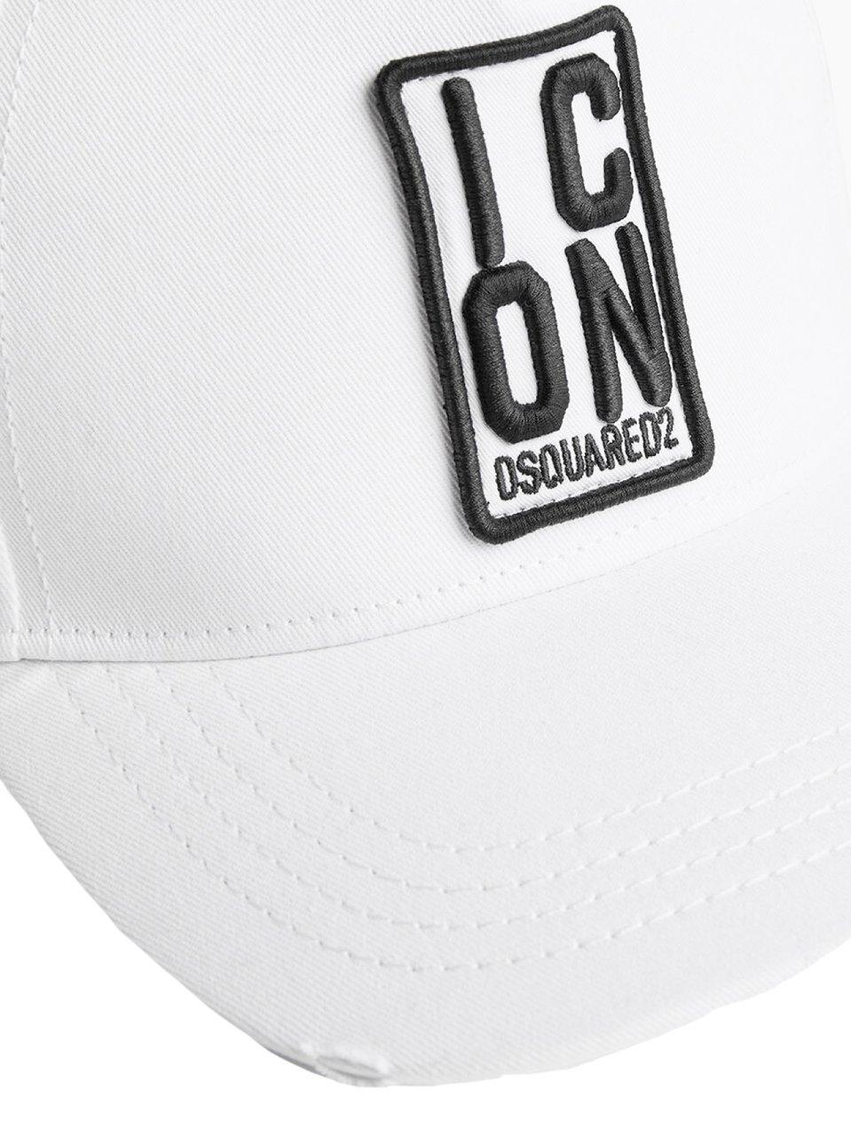 Dsquared2 Be Icon Logo Baseball Cap Wit