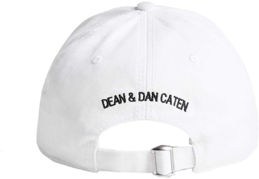 Dsquared2 Be Icon Logo Baseball Cap Wit