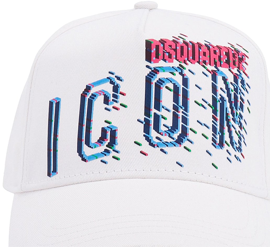 Dsquared2 Icon Pixel Logo Baseball Cap Wit
