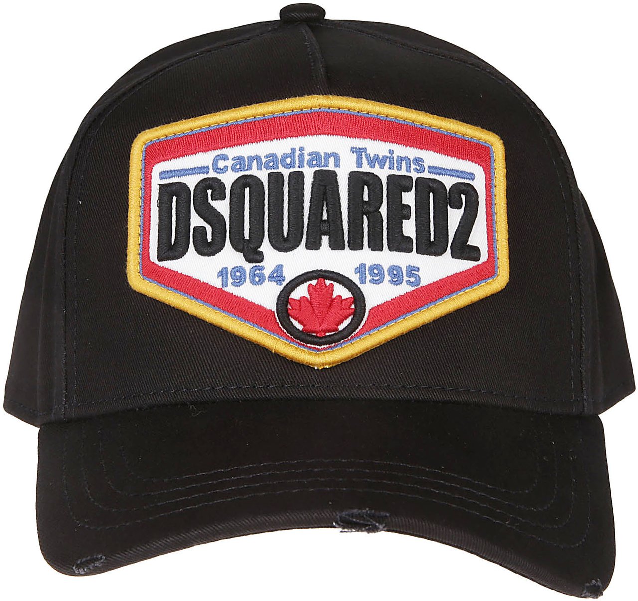 Dsquared2 Canadian Logo Pacth Baseball Hat Black Zwart