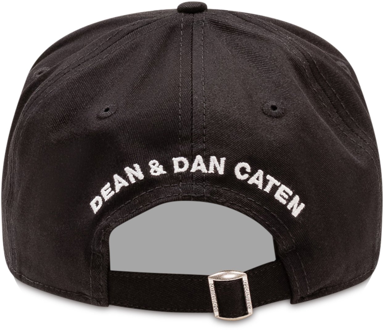 Dsquared2 Cappello da Baseball con Monogramma Ricamato Zwart