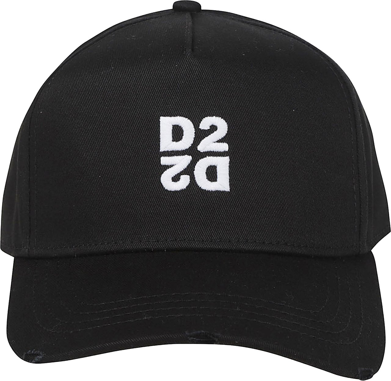 Dsquared2 D2 Upside Down Baseball Cap Black Zwart