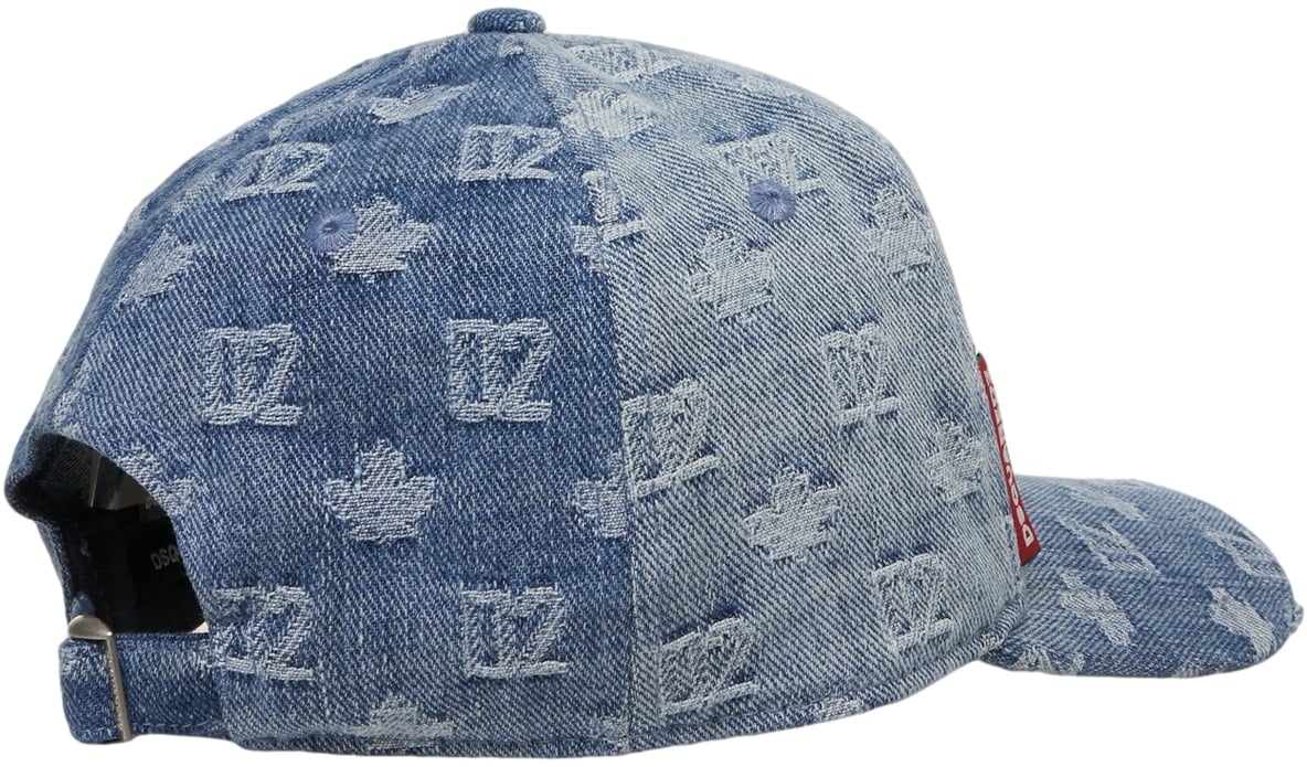 Dsquared2 Baseball cap with logo Blauw