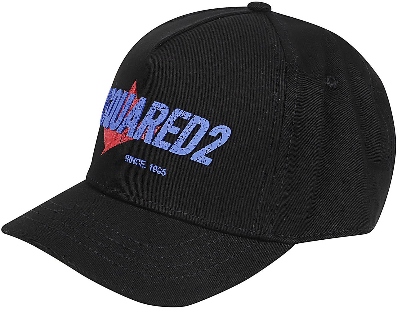 Dsquared2 Logo Baseball Cap Black Zwart