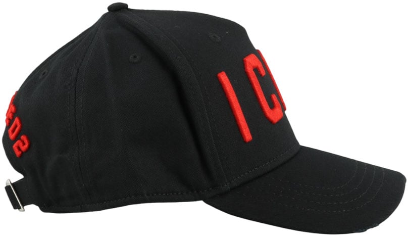 Dsquared2 Cappellino da baseball BE ICON rosso Zwart