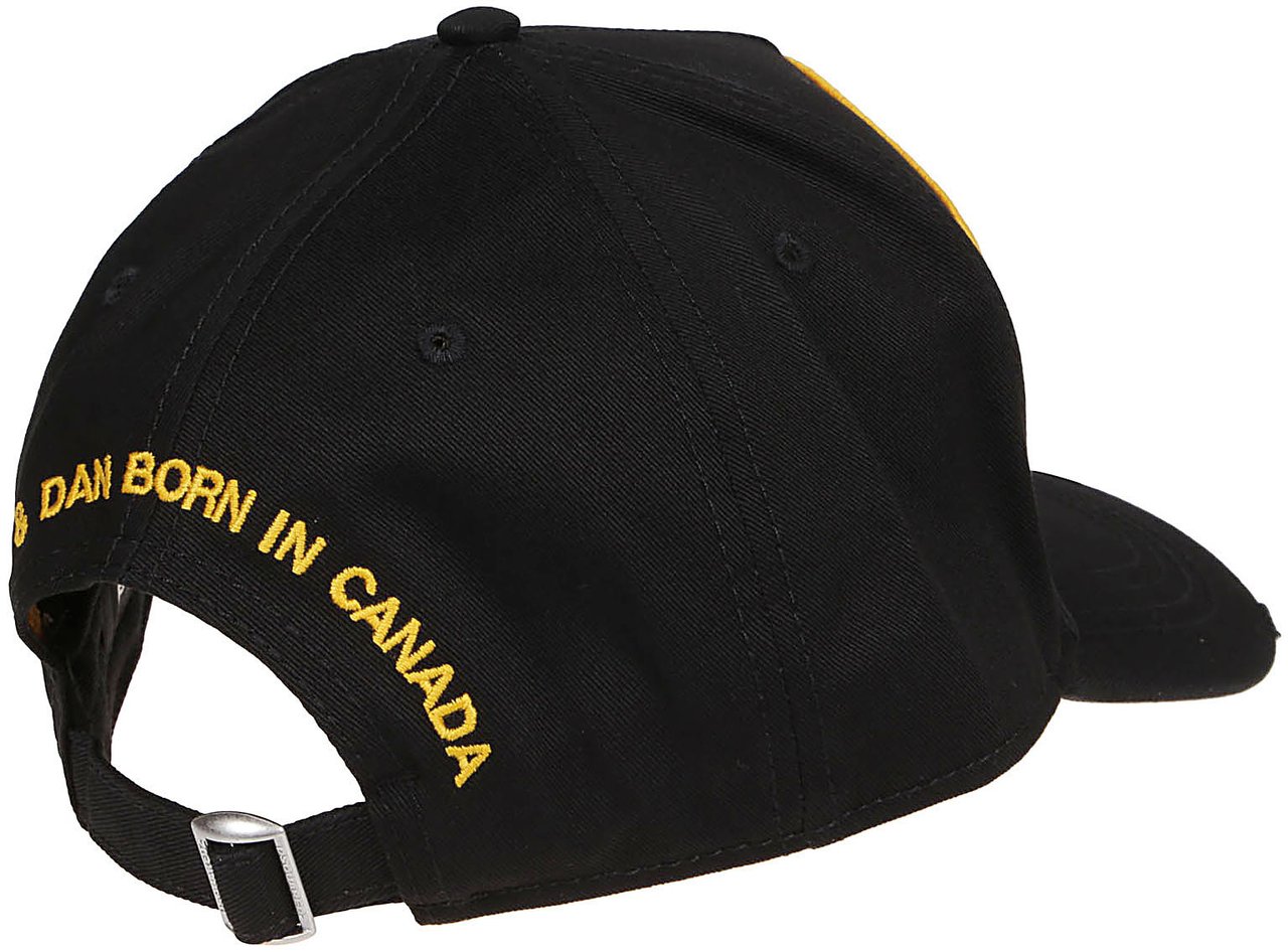 Dsquared2 Logo Baseball Cap Black Zwart