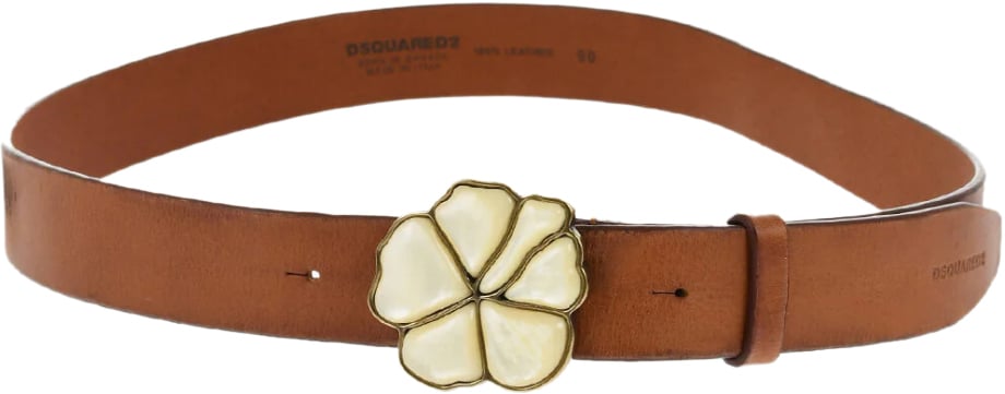 Dsquared2 Aloha Spirit Buckle Belt Bruin