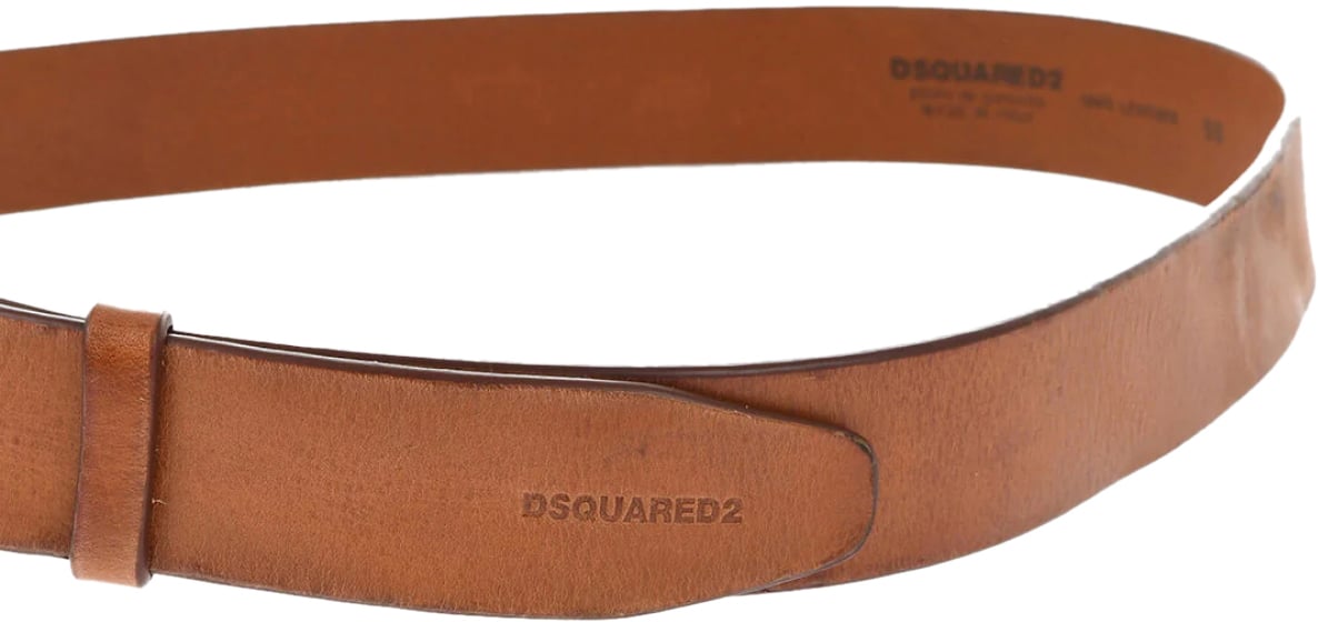Dsquared2 Aloha Spirit Buckle Belt Bruin