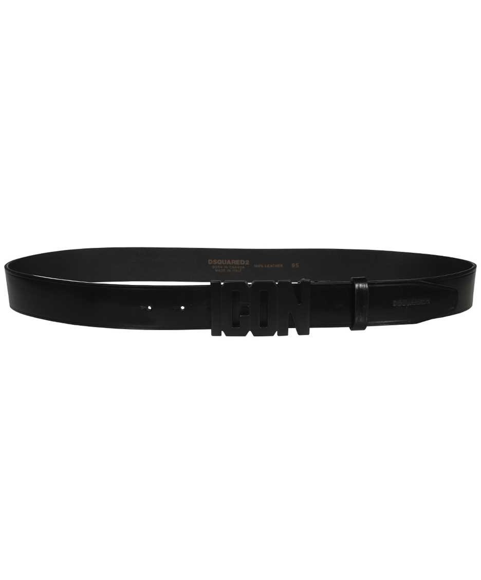 Dsquared2 Icon leather belt Zwart