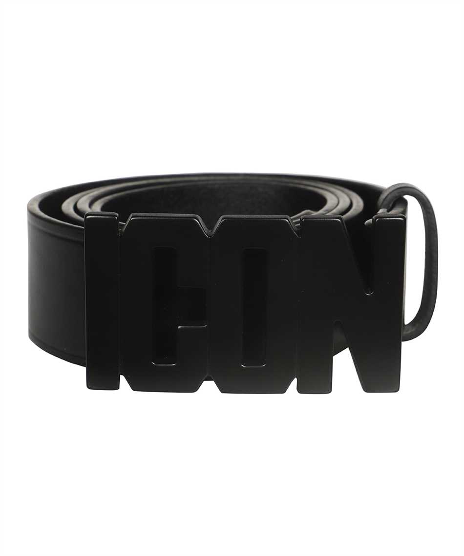 Dsquared2 Icon leather belt Zwart