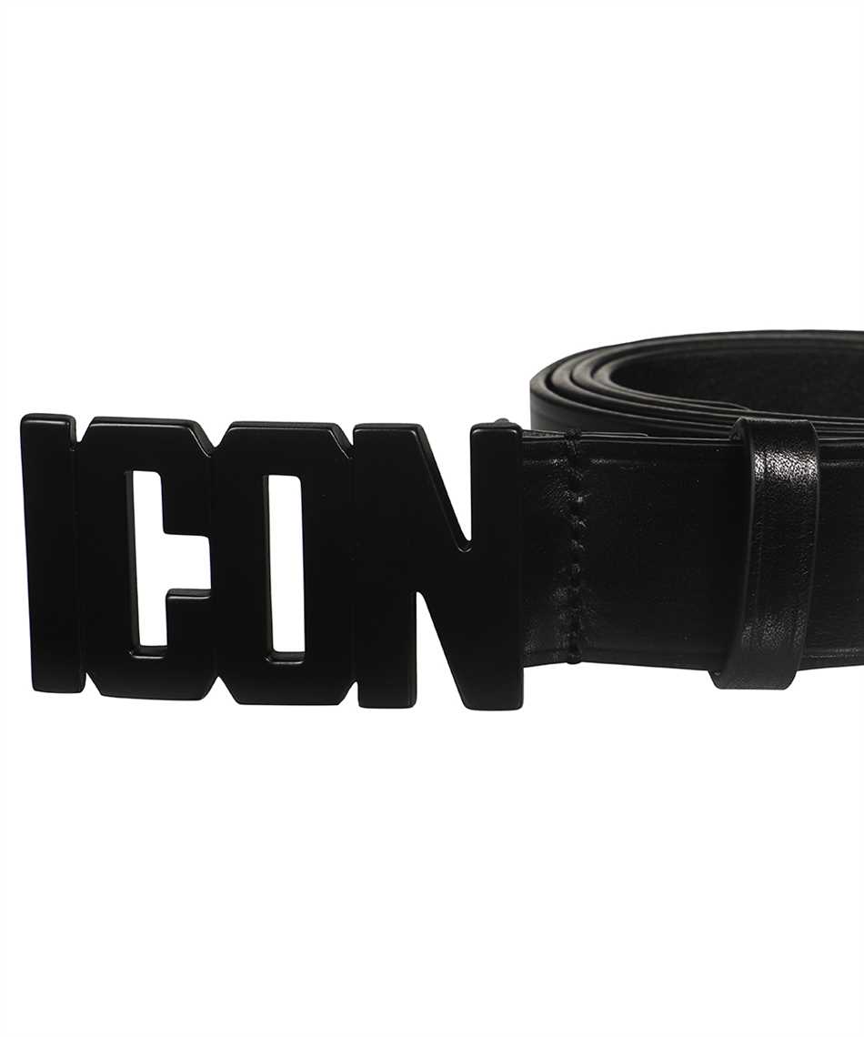 Dsquared2 Icon leather belt Zwart