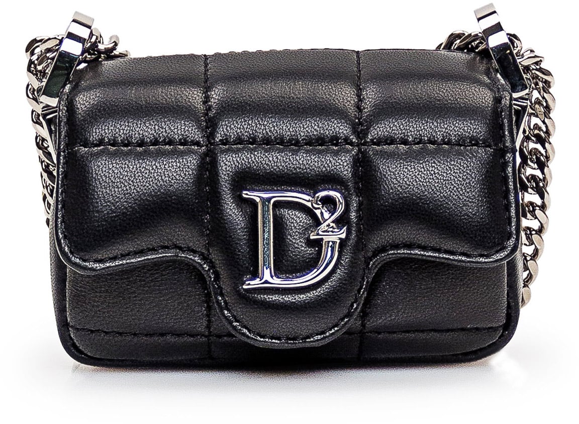 Dsquared2 Borsa Mini in Pelle Zwart