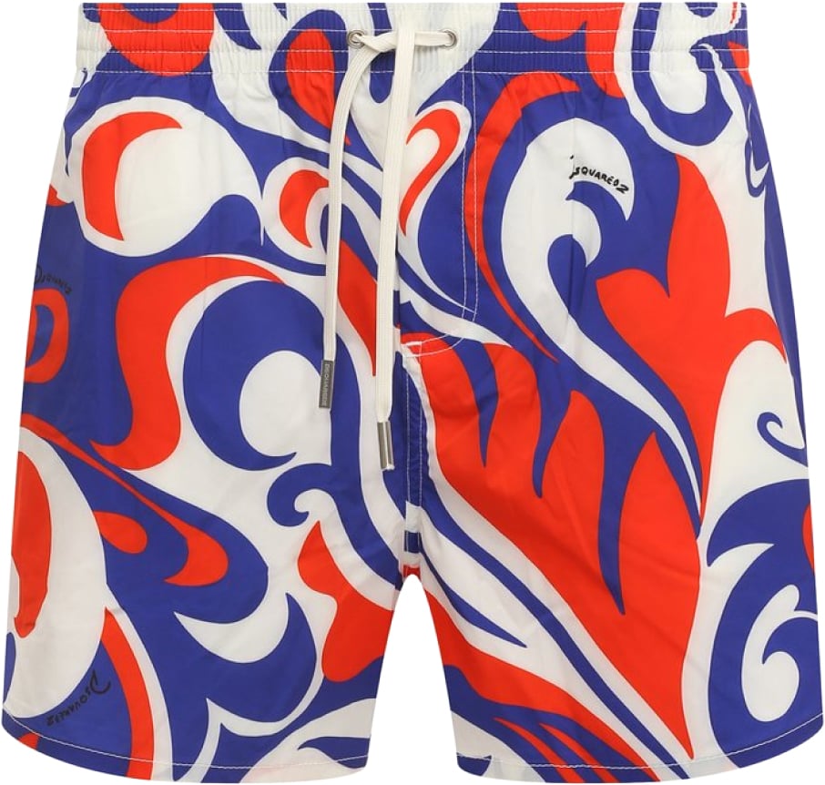 Dsquared2 Logo Boxer Midi Swim Shorts Divers