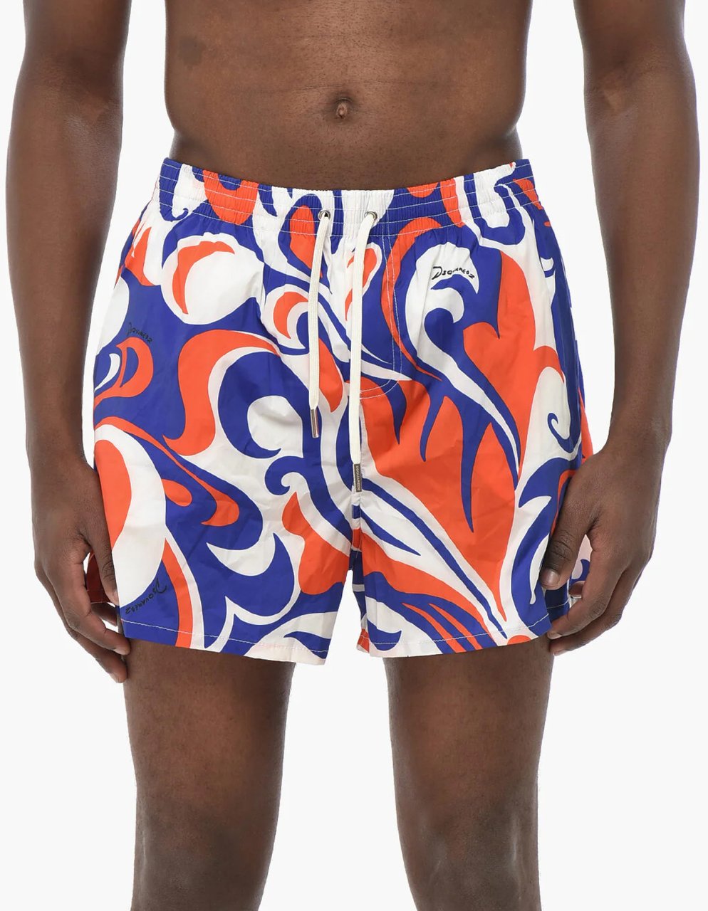Dsquared2 Logo Boxer Midi Swim Shorts Divers