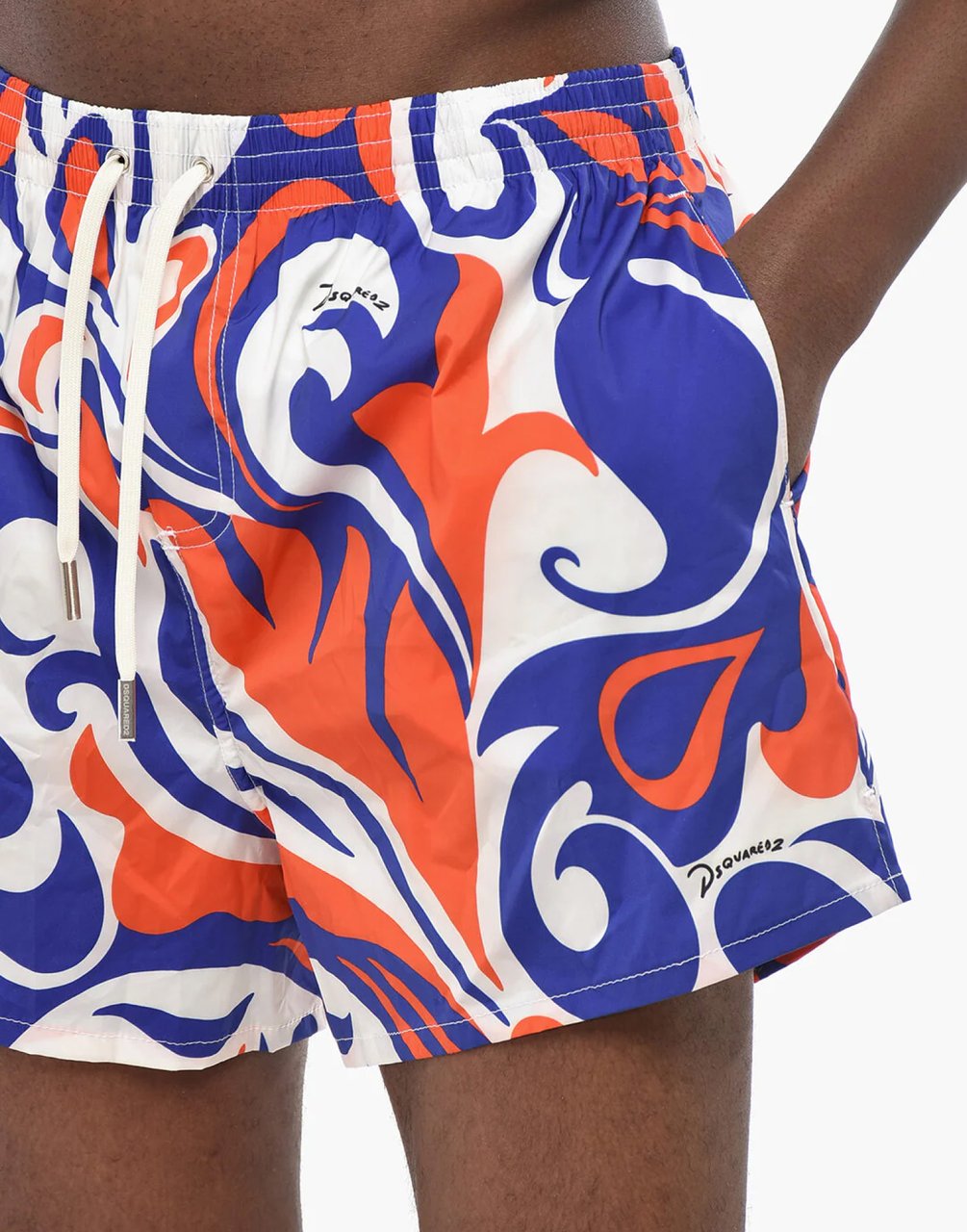 Dsquared2 Logo Boxer Midi Swim Shorts Divers