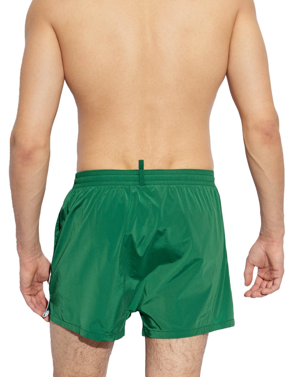 Dsquared2 Logo Boxer Midi Swim Shorts Groen