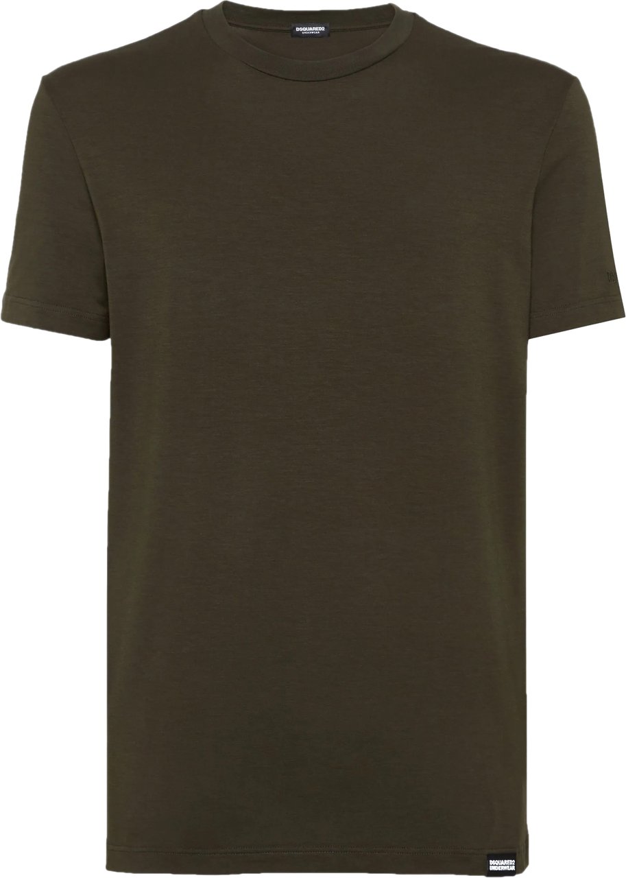 Dsquared2 T-Shirts And Polos Militare Donkergroen