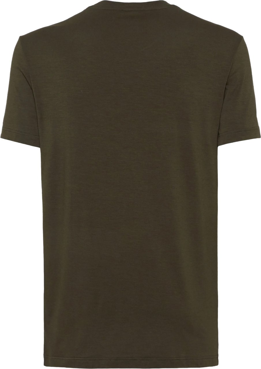 Dsquared2 T-Shirts And Polos Militare Donkergroen