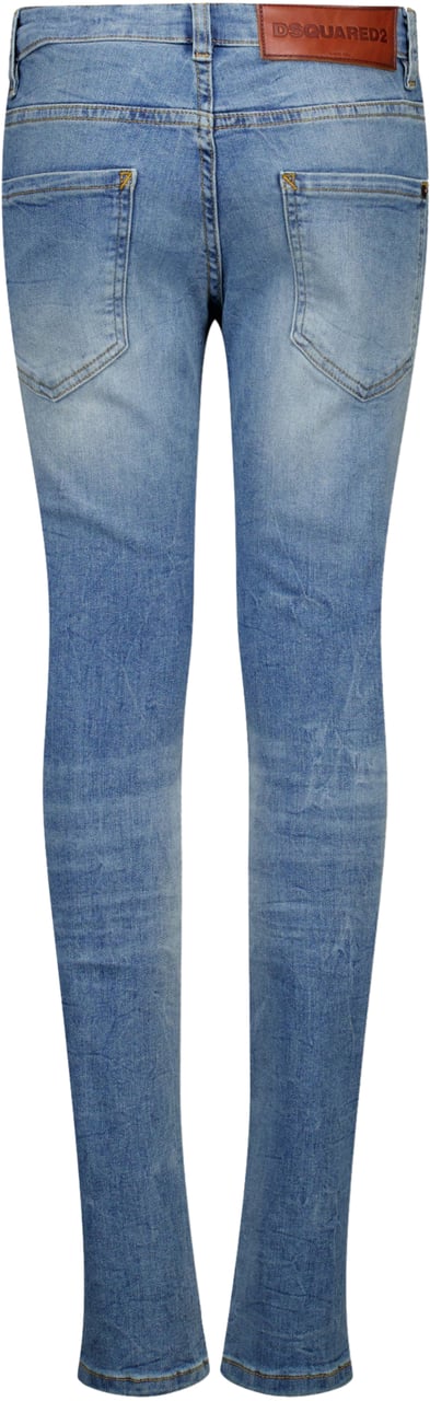 Dsquared2 Dsquared2 Cool Guy Kinder Jongens Jeans In Licht Blauw Blauw