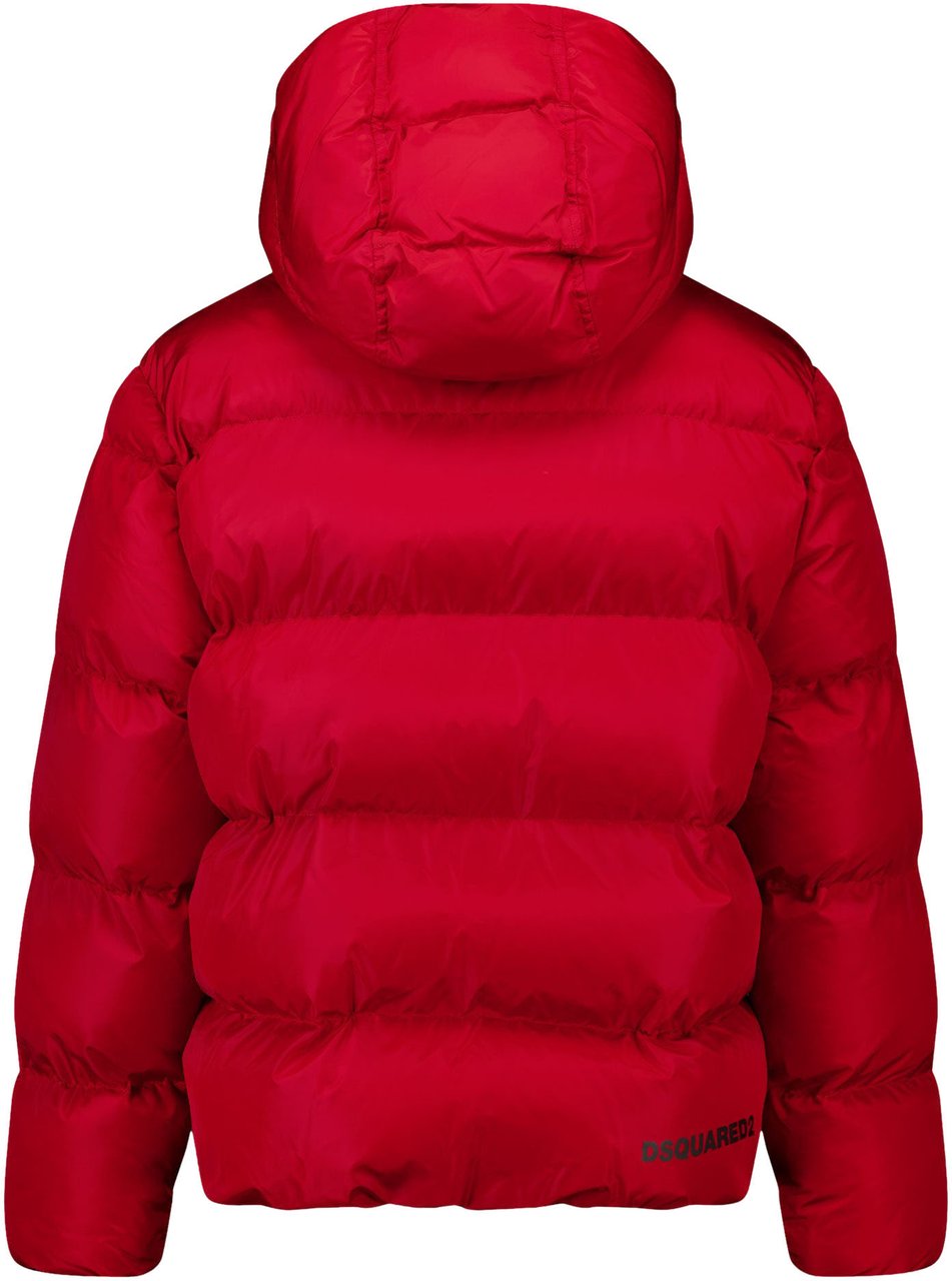 Dsquared2 Dsquared2 Kinder Unisex Winterjas In Rood Rood