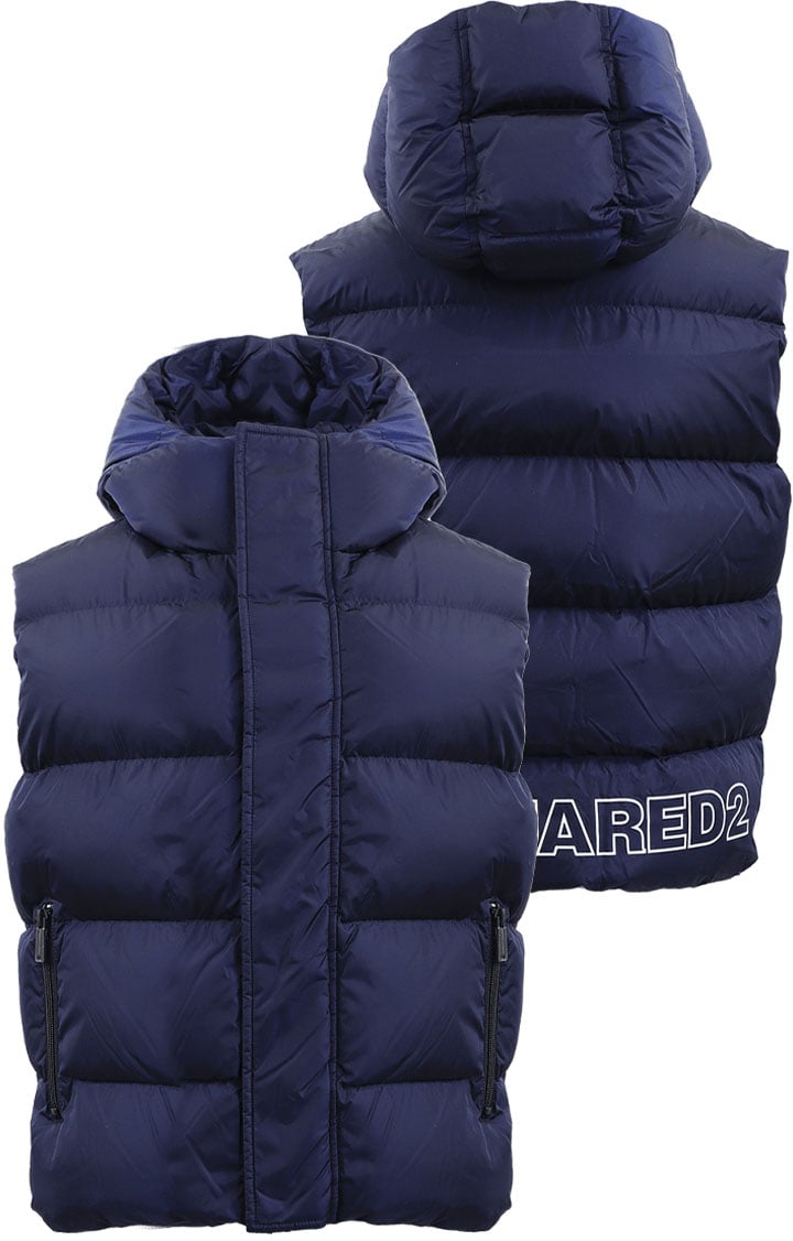 Dsquared2 Kids Gile Bodywarmer Blauw Blauw