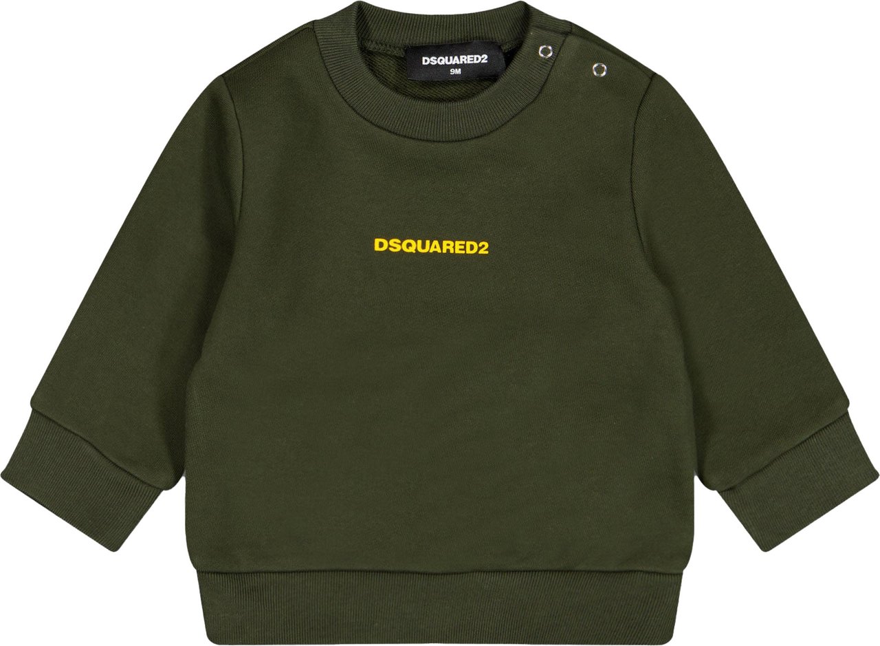 Dsquared2 Dsquared2 Baby Jongens Trui In Army Groen