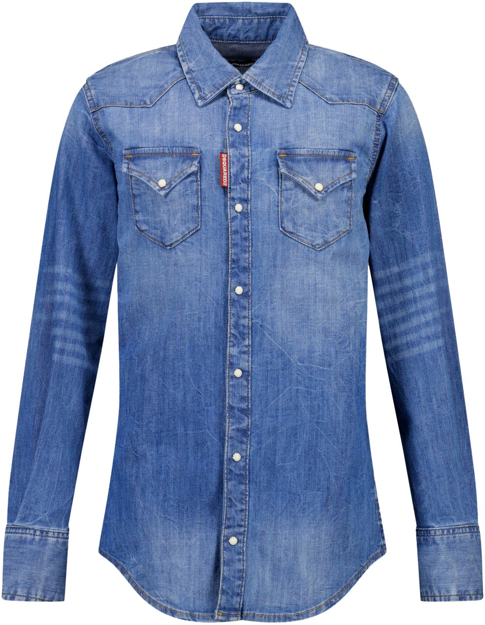 Dsquared2 Dsquared2 Kinder Unisex Blouse In Blauw Blauw