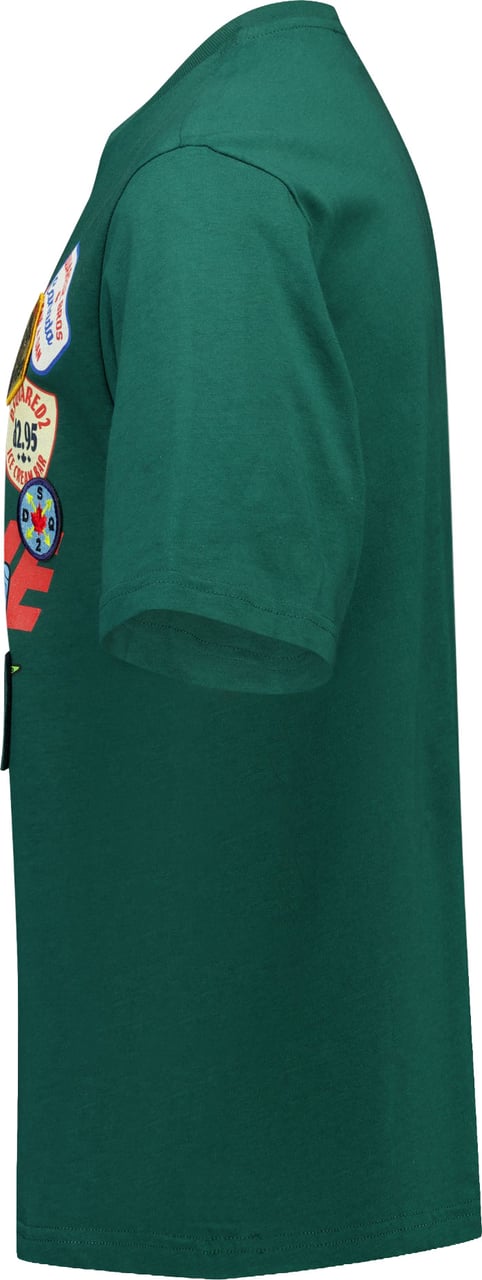 Dsquared2 Dsquared2 Kinder Jongens T-Shirt In Donker Groen Groen