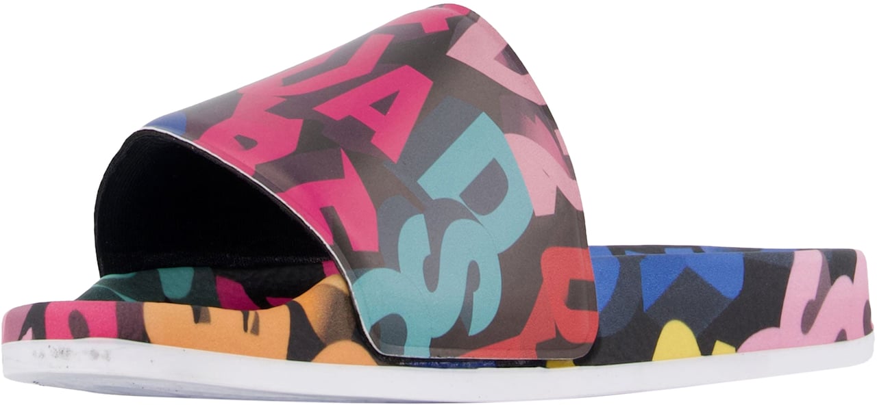 Dsquared2 Unisex Slippers In Zwart Zwart
